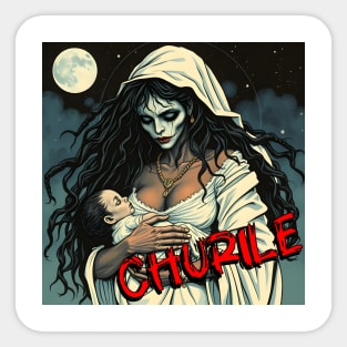 CHURILE – FULL COLOUR – FETERS AND LIMERS – CARIBBEAN FOLKLORE EVENT DJ GEAR Sticker